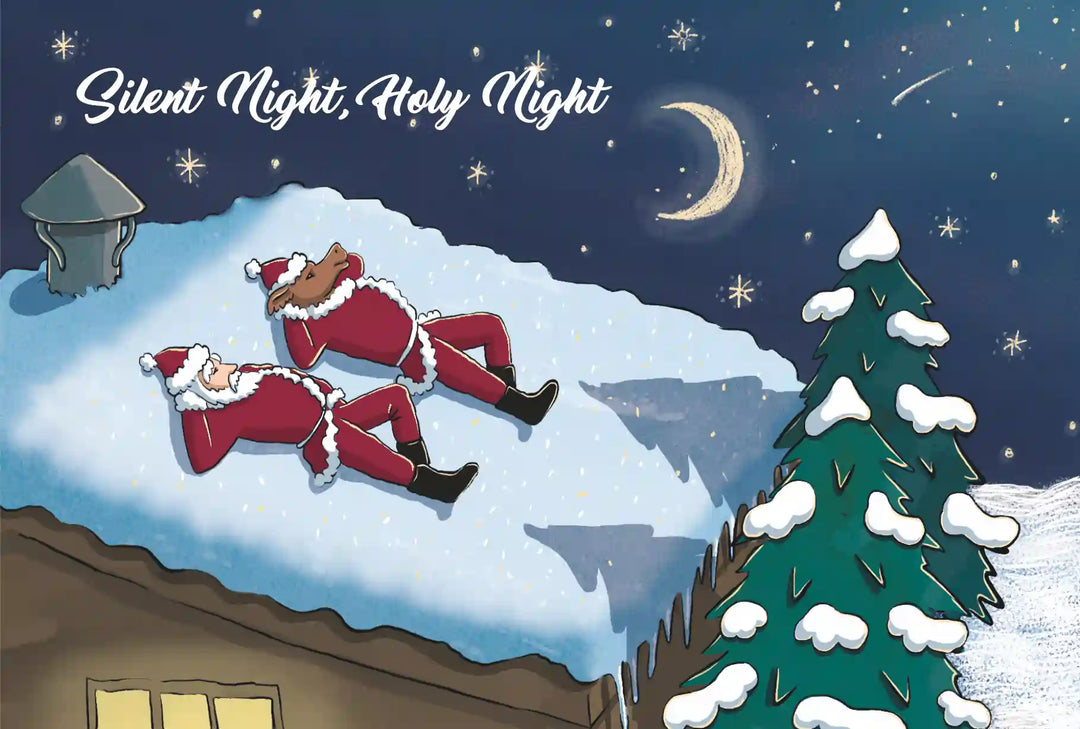 Christmas Card - Holiday Greetings - Silent night